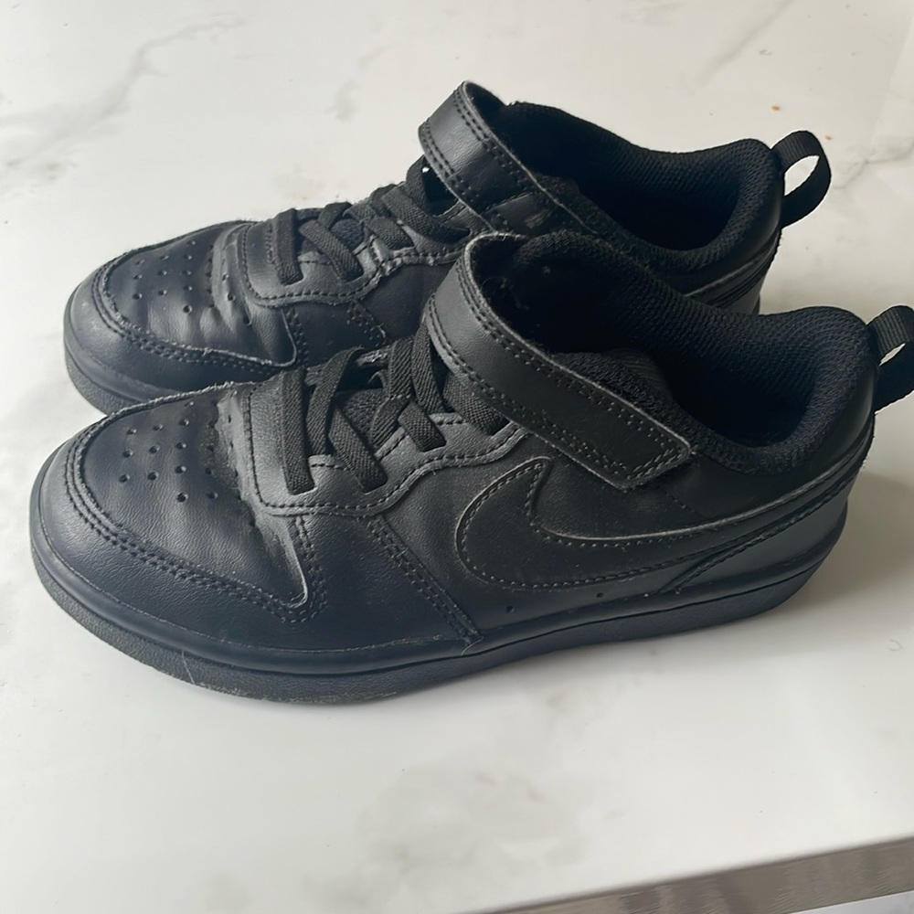 Nike Court Borough Low 2 Black/Black-Black Size 13 C